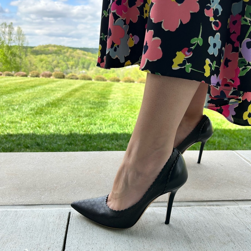Ferragamo black pumps